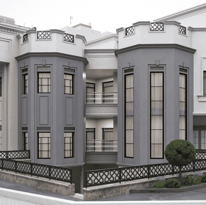 House Facade Project Inspired By a Castle