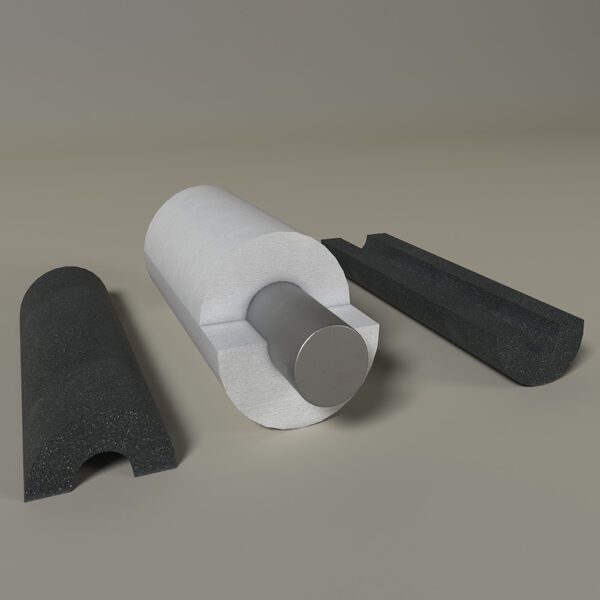 عوازل الأنابيب Pipe Insulation made of expanded polystyrene (foam)