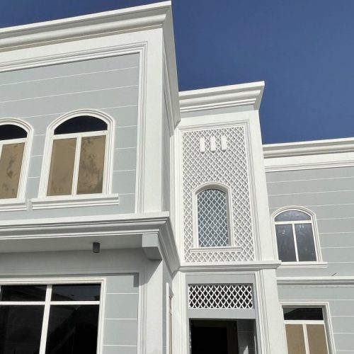 House facade with simple ornament (5)